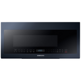 Samsung Smart Bespoke ME21A706BQN - Microwave oven - over-range - 2.1 cu. ft - 1000 W - navy steel with built-in exhaust system