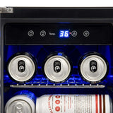 Newair 18 Bottle 60 Can Wine and Beverage Refrigerator Cooler