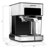 Chefman 1.8L Barista Pro Espresso Machine, Stainless Steel