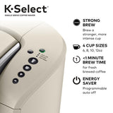 Keurig K-Select Single-Serve K-Cup Pod Coffee Maker with Strength Control, Sandstone