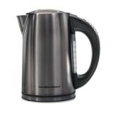 Hamilton Beach 1.7 Liter Variable Temperature Electric Kettle,Brushed Black Stainless Steel