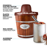 Nostalgia 4 Quart Wooden Ice Cream Bucket