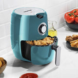 Gourmia 2.2 Qt Air Fryer with Dishwasher Safe Basket, Blue GAF236