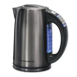 Hamilton Beach 1.7 Liter Variable Temperature Electric Kettle,Brushed Black Stainless Steel