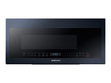 Samsung Smart Bespoke ME21A706BQN - Microwave oven - over-range - 2.1 cu. ft - 1000 W - navy steel with built-in exhaust system