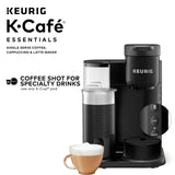 Keurig K-Café Essentials Single Serve K-Cup Pod Coffee Maker, Black