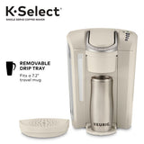 Keurig K-Select Single-Serve K-Cup Pod Coffee Maker with Strength Control, Sandstone