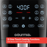 Gourmia 6-Qt Digital Air Fryer with Guided Cooking, Black GAF686