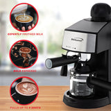 Brentwood GA-125 20 oz New Espresso and Cappuccino Maker, Black