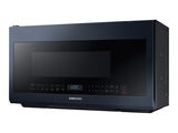 Samsung Smart Bespoke ME21A706BQN - Microwave oven - over-range - 2.1 cu. ft - 1000 W - navy steel with built-in exhaust system