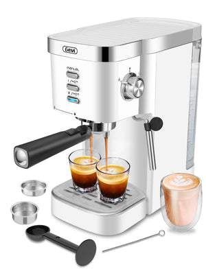 Gevi Espresso Machines 20 Bar Automatic Coffee Machine Cappuccino Coffee Maker with Milk Frother Wand, 40.58 OZ