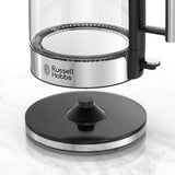 Russell Hobbs Glass 1.7L Electric Kettle, Black & Stainless Steel, KE7900BKR