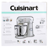 Cuisinart Precision Master 5.5 Quart Stand Mixer, Brushed Chrome