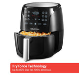 Gourmia 6-Qt Digital Air Fryer with Guided Cooking, Black GAF686