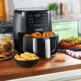 Gourmia 6-Qt Digital Air Fryer with Guided Cooking, Black GAF686