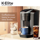 Keurig K-Elite Brushed Slate Single-Serve K-Cup Pod Coffee Maker