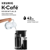 Keurig K-Café Essentials Single Serve K-Cup Pod Coffee Maker, Black