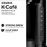 Keurig K-Café Essentials Single Serve K-Cup Pod Coffee Maker, Black