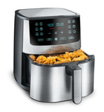 Gourmia 8-Qt Digital Air Fryer with Guided Cooking, Easy Clean, Stainless Steel