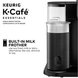 Keurig K-Café Essentials Single Serve K-Cup Pod Coffee Maker, Black