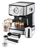 Gevi Espresso Machine with steamer 15 Bar Cappuccino Coffee Maker for Latte Mocha