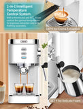 Gevi Espresso Machines 20 Bar Automatic Coffee Machine Cappuccino Coffee Maker with Milk Frother Wand, 40.58 OZ