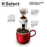 Keurig K-Select Single-Serve K-Cup Pod Coffee Maker with Strength Control, Sandstone