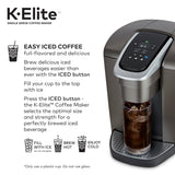 Keurig K-Elite Brushed Slate Single-Serve K-Cup Pod Coffee Maker