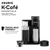 Keurig K-Café Essentials Single Serve K-Cup Pod Coffee Maker, Black