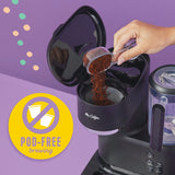 Mr. Coffee Single Serve Frappe and Iced Coffee Maker with Blender, Black